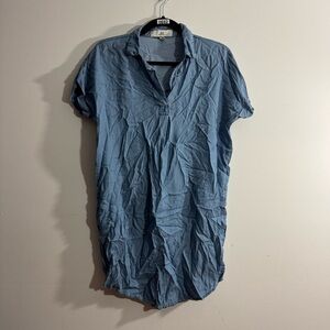Thread & Supply Short Sleeve Chambray Tunic, Women’s size XS